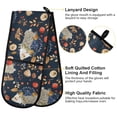 thumbnail image 4 of Dailycode Double Sided Oven Mitt with Loop Heat Resistant Kitchen Long Potholders 7" x 35" Hedgehog Carrying Fruit, 4 of 6