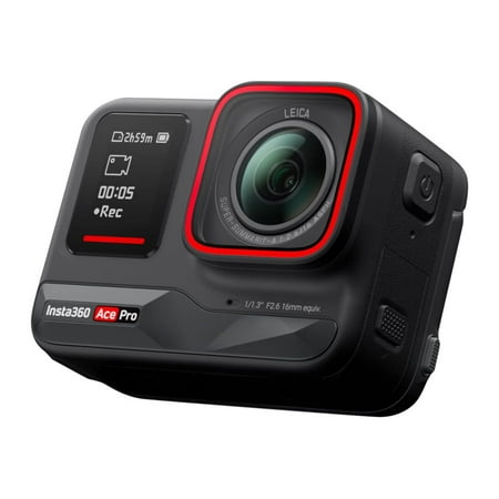 Insta360 - Ace Pro AI-Powered Waterproof Action Camera - Black