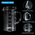 thumbnail image 3 of Uxcell Taza Medidora de Vidrio de 500ml, Escala Impresa Blanca Graduada de Vidrio Borosilicato 3.3, 3 of 6