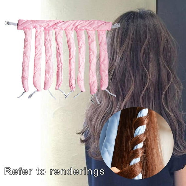 rizadores de pelo sin calor shamjiam Rodillos de pelo sin calor para cabello grueso