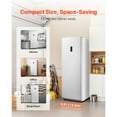 thumbnail image 3 of KFFKFF 17 Cu.Ft Upright Convertible Fridge/Freezer Upright Fridge Freezer Low Sound with Electronic Temperature Control Door Open too Long Alarm Adjustable Shelves and LED, 3 of 9