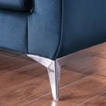 thumbnail image 5 of Teal Blue Velvet Chesterfield Sofa 3 Seater Tufted Couch with Scroll Arm and Scroll Back for Living Room, 5 of 11