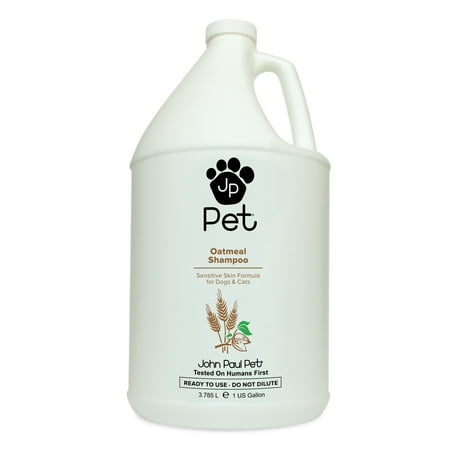 UPC: 0876065100531 | John Paul Pet Oatmeal Shampoo for Dogs and Cats  Sensitive Skin Formula Soothes and Moisturizes Dry Skin and Fur  1-Gallon