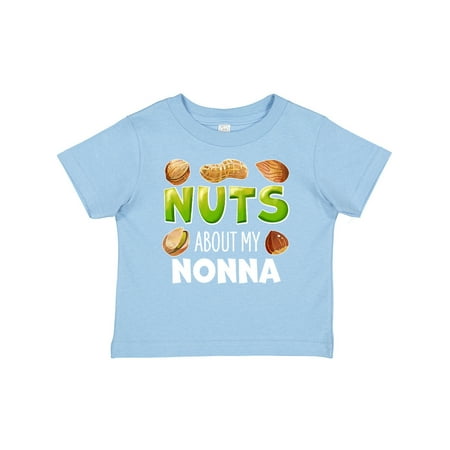 

Inktastic Nuts About My Nonna Peanut Almond Pistachio Gift Baby Boy or Baby Girl T-Shirt