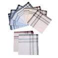 thumbnail image 2 of Harupink 10 Pcs Square Cotton Handkerchief Men's Handkerchiefs Hankie Assorted, 2 of 5