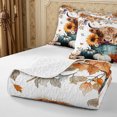 thumbnail image 4 of Erosebridal Highland Cow Bed Spread Queen 3pcs,Autumn Farm Queen Coverlet Set,Blue White,1 Quilt and 2 Pillowcases, 4 of 7
