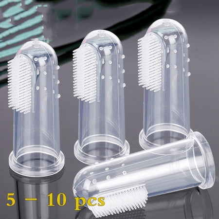 TureClos Pet Cat Finger Toothbrush Dog Toothbrush Teeth Oral Cleaning Clean Bad Breath