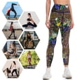thumbnail image 4 of Mardi Gras Carnival 1B Leggings Female legging pants gym wear Tight fitting woman Womens Leggings, 4 of 6