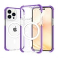 thumbnail image 3 of Mantto Case For iPhone 14 Plus Magnetic [Support Magsafe Charger] Wireless Anti-Scratch Shockproof Clear Four Corner Cushion Durable Anti-Dropping Full Body Protection Cover, Purple, 3 of 4