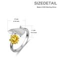 thumbnail image 2 of AOBOCO Birthday Gifts for Her, Cat Ring Sterling Silver Sunflower Rings with Cat Kitty, Cute Cat Jewelry Gifts for Women, 2 of 6