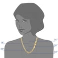 thumbnail image 3 of 14k Yellow Solid Gold Figaro Chain Necklace, 3.6mm, 20", 3 of 3