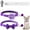 Purple, variant on Newborn,2 Packs Cat Bow Tie Collar with Bell,Adjustable Breakaway Kitten Puppy Collar 7-12 inch,with 1 Id Tag(2 Pcs Collars   1 Pc Id Tag)