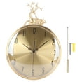 thumbnail image 2 of Reloj de pared redondo BuyWeek de cobre oscilante 50x35cm, 2 of 12