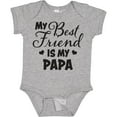 thumbnail image 3 of Inktastic My Best Friend is My Papa with Hearts Boys or Girls Baby Bodysuit, 3 of 5