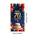 thumbnail image 5 of Happy 70th Birthday Banner Party Supplies Birthday Decorations Backdrop Celebration Background Photography Props Birthday Party Decor, 5 of 8