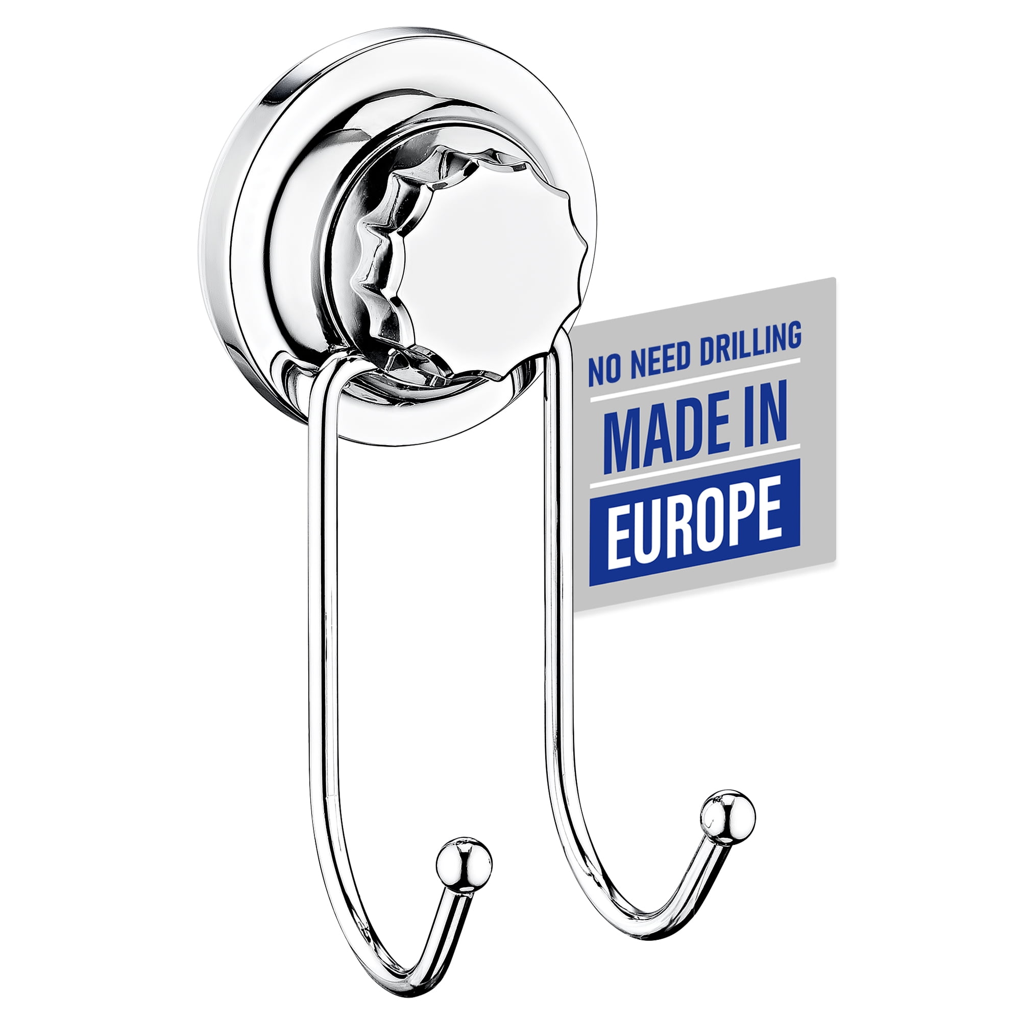 EDNA HOME Suction Cup Hooks for Shower, Shower Suction Hooks, Bathroom