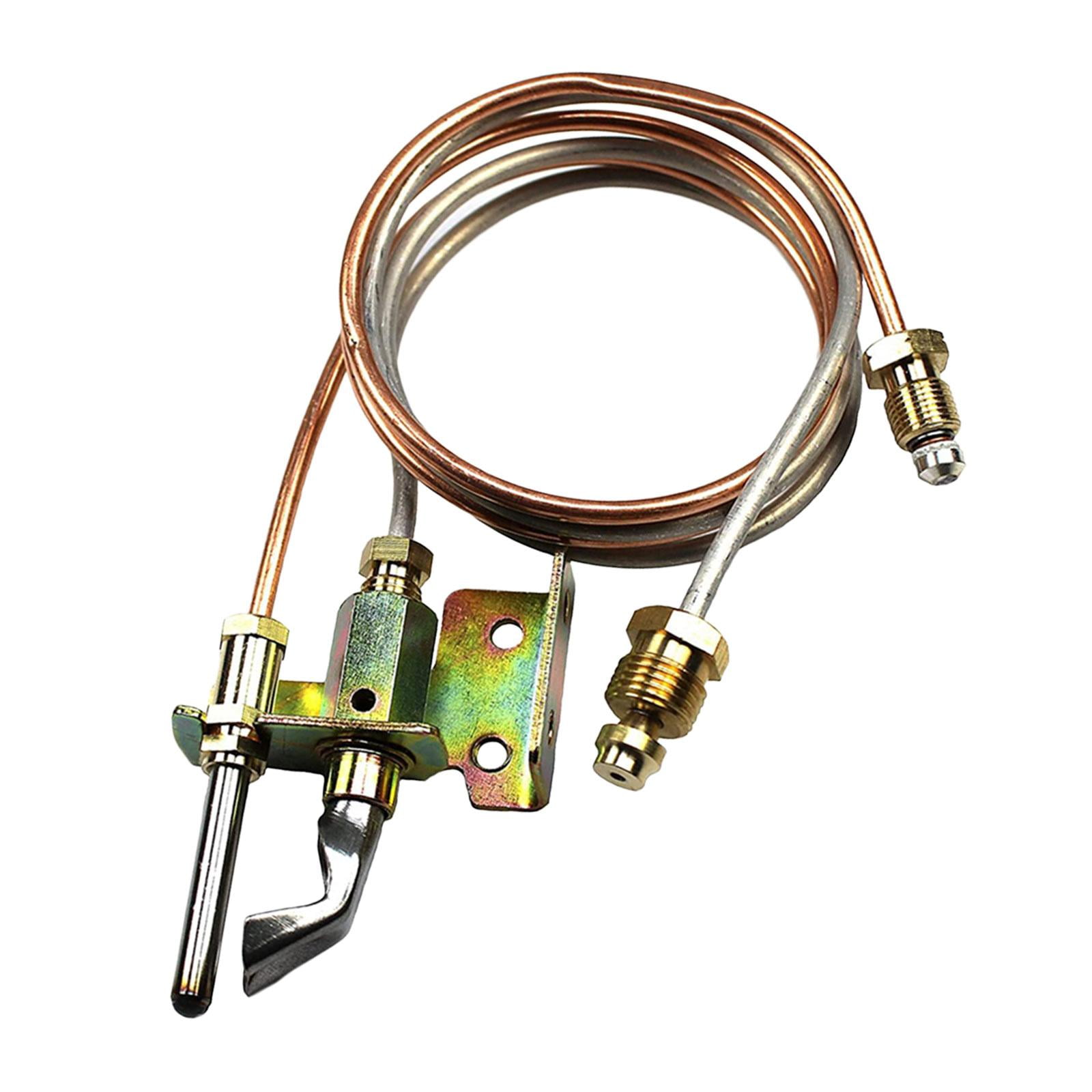 harayaa 2xPilots Thermocouple and Tubing Water Heater Thermopile for Water Heater Accs