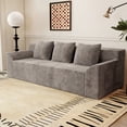 thumbnail image 3 of Leumius 71" 3 Seater Cloud Sofa Couch,Modern Corduroy Upholstered Boneless Sofa Couch with Deep Seat for Living Room,No Assembly Required,Camel, 3 of 5