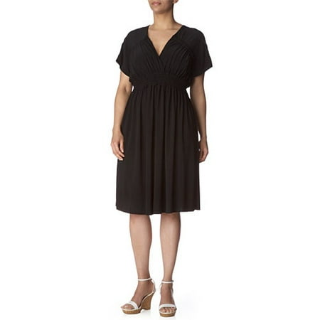 Metro7 - Women's Plus Jersey Dolman Dress