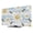White, Blue, Beige, variant on TV Cover Indoor, White Daisy Farmhouse Stretch TV Dust Cover Television Screen Protector, Garden Floral Honeybees Wooden Elastic Polyester Display Covers, Monitor Slipcover for LED LCD TVs 24 Inch