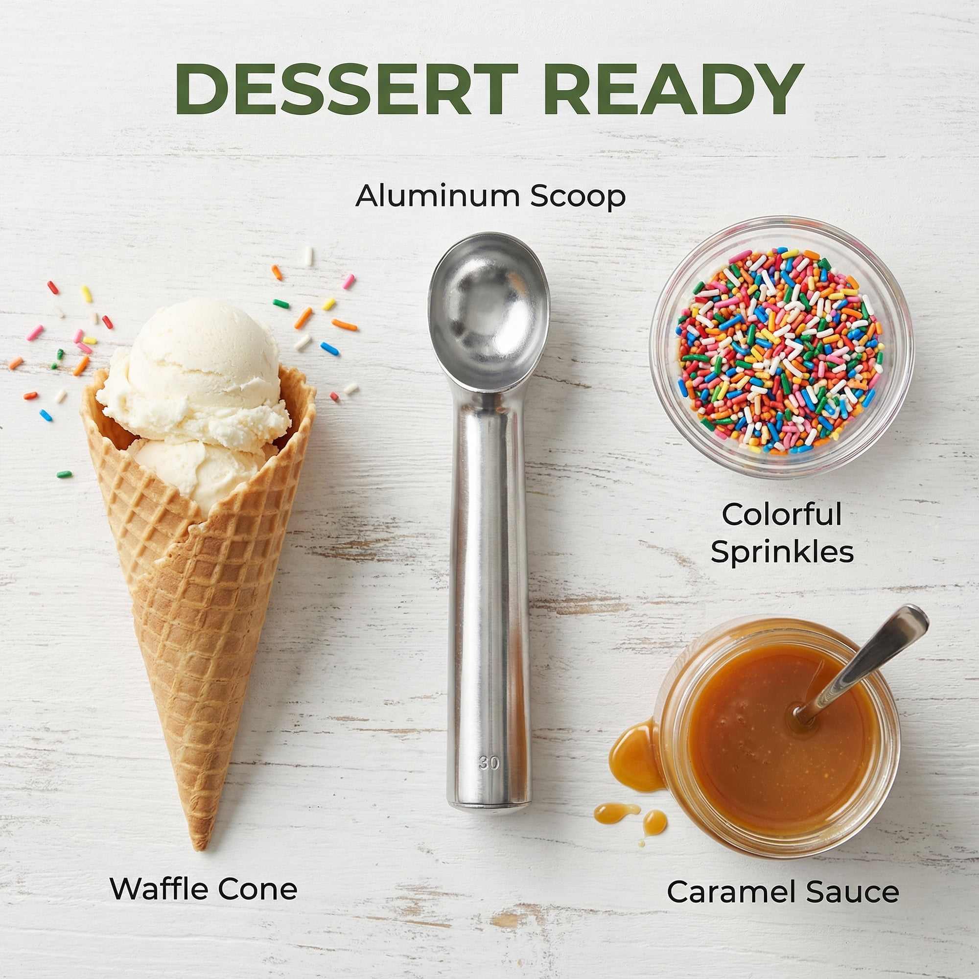 Unique Bargains Stainless Steel Ice Cream Scoop with Easy Release Silver 1.4in