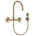 thumbnail image 2 of Whitehaus Whkwcr3-9301-Nt Vintage Iii Plus 1.5 GPM Wall Mounted Bridge Kitchen Faucet -, 2 of 4