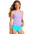 thumbnail image 3 of shoper Swim suits for Girls 12-14 years Girls Two Piece Swimwear with Adjustable Bikini Top and Skirt Tankini for Beach Pool Comfortable Cute Design Mint Green 15-16Years, 3 of 6