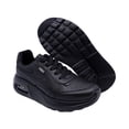 thumbnail image 5 of Tenis escolar Audaz para niño de corte piel negro Mulán con ajuste agujetas, 5 of 5