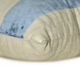 thumbnail image 6 of The HomeCentric Decorative Blue Pack of 2,12"x24" (30x60 cm) Lumbar Pillow Cover, Linen & Velvet Color Blocking & Patchwork Oblong Pillow, Striped Pattern Modern Style - Swathe Blue, 6 of 10
