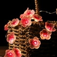 thumbnail image 3 of Battery Operated Flower String Lights ,10ft 30 LEDs Indoor Wall Decor Curtain Decorative Cherry Blossom Fairy Lighting for Home Wedding Birthday Christmas Bedroom, Valentine's Day Decorations, 3 of 7