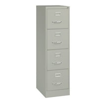 Hirsh 22" Deep 4 Drawer Letter Width Vertical File Cabinet, Commercial Grade, Gray
