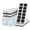 Ink Black, variant on NFK Ice Cube Tray with Lid & Bin - 4 Pack 48 Cubes Stackable Silicone Trays for Freezer with Storage Container, Leak-Proof Lids, BPA-Free, Easy Release for Kitchen, RV, Party, Cocktail & Coffee
