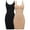 2 packs: Black/Beige, variant on MANIFIQUE Women's Shapewear Slips for Under Dresses Tummy Control Seamless Deep V Full Silps Adjustable Spaghetti Strap