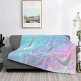 thumbnail image 2 of Naloa Fantasy Gradient Flannel Blankets - Thick and Warm Blanket for Winter, Soft Fuzzy Plush King Blanket for All Seasons60"x50", 2 of 6