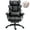 Black-PU, variant on Goosea Big & Tall Office Chair - PU High Back Gaming/Executive Desk Chair with Pocket Spring Cushion, Adjustable Armrests, Lumbar Support & Footrest，Grey