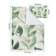 thumbnail image 5 of Green Leaves Modern Art Duvet Cover and Pillowcase Set for Single Bedding, Bedroom Accessories for Kids Teens, 5 of 5