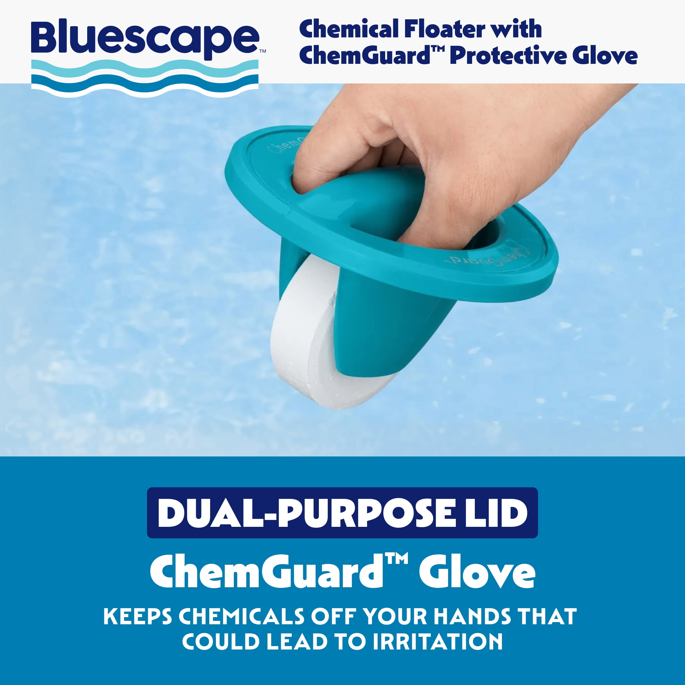 Bluescape Chemical Floater with ChemGuard Protective Glove, 1 pack
