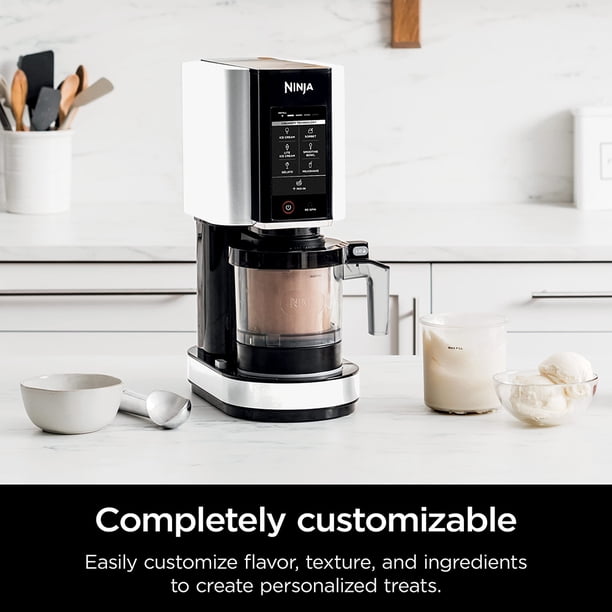 Ninja CREAMi 7-in-1 Ice Cream Maker, White (NC301) - Walmart