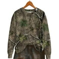 thumbnail image 6 of Women's Camo Sweatshirts Long Sleeve Maple Leaf Pullover Sweatshirt Trendy Fashion Crewneck Shirts Fall Tops, 3XL Gray, 6 of 7