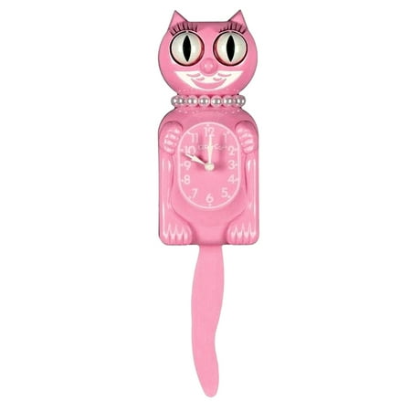 Pink Satin Miss Kitty Cat Clock (3/4 Size) 12.75 Smaller Version Kit Cat Klock Made in USA