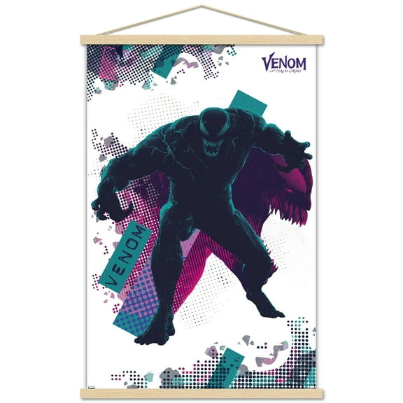 Marvel Venom: Let There be Carnage - Dots Wall Poster with Wooden Magnetic Frame, 22.375" x 34"