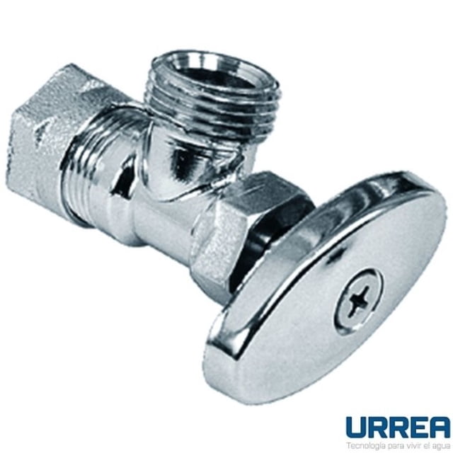 Llave Angular Barrilito Sin Contratuerca Cromo Urrea 401BSC