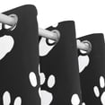 thumbnail image 3 of Dog Paws White Curtains Black Out 72 Inch Length Curtains for Sliding Glass Doors Bedroom Living Room 2 Pack, 3 of 6