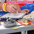 thumbnail image 3 of Er na Mini sewing machine Mini Electric Sewing Machine Mini Portable Sewing Machine Kit Heat Resistant Mini Hand Electric Sewing Machine For DIY Clothing, 3 of 7