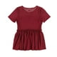 thumbnail image 2 of bar III Blusa de Punto Smocked para Mujer, Púrpura, Mediana, 2 of 2