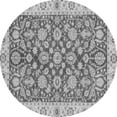 thumbnail image 1 of Ahgly Company Indoor Round Oriental Gray Traditional Area Rugs, 5' Round, 1 of 4