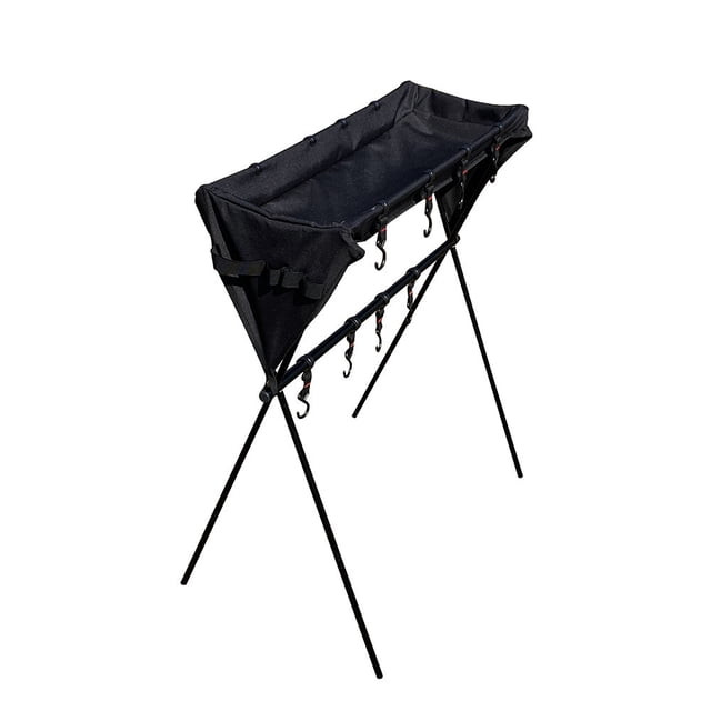 Camping Storage Rack Outdoor Cookware Hanger Aluminum Clothes Drying Tripod Multifunctional Picnic Organizer Stand with