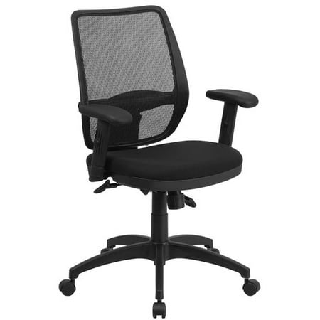 Flash Furniture Mid-Back Mesh Executive Swivel Office Chair with Adjustable Lumbar Support