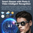 thumbnail image 3 of AI Smart Glasses with 8MP Camera, 4K Video & HD Photo, Bluetooth Audio, AI Voice Assistant, Real-Time Translation, Object Recognition, Noise-Cancel Calls, Music, Photochromic Lenses, 3 of 11