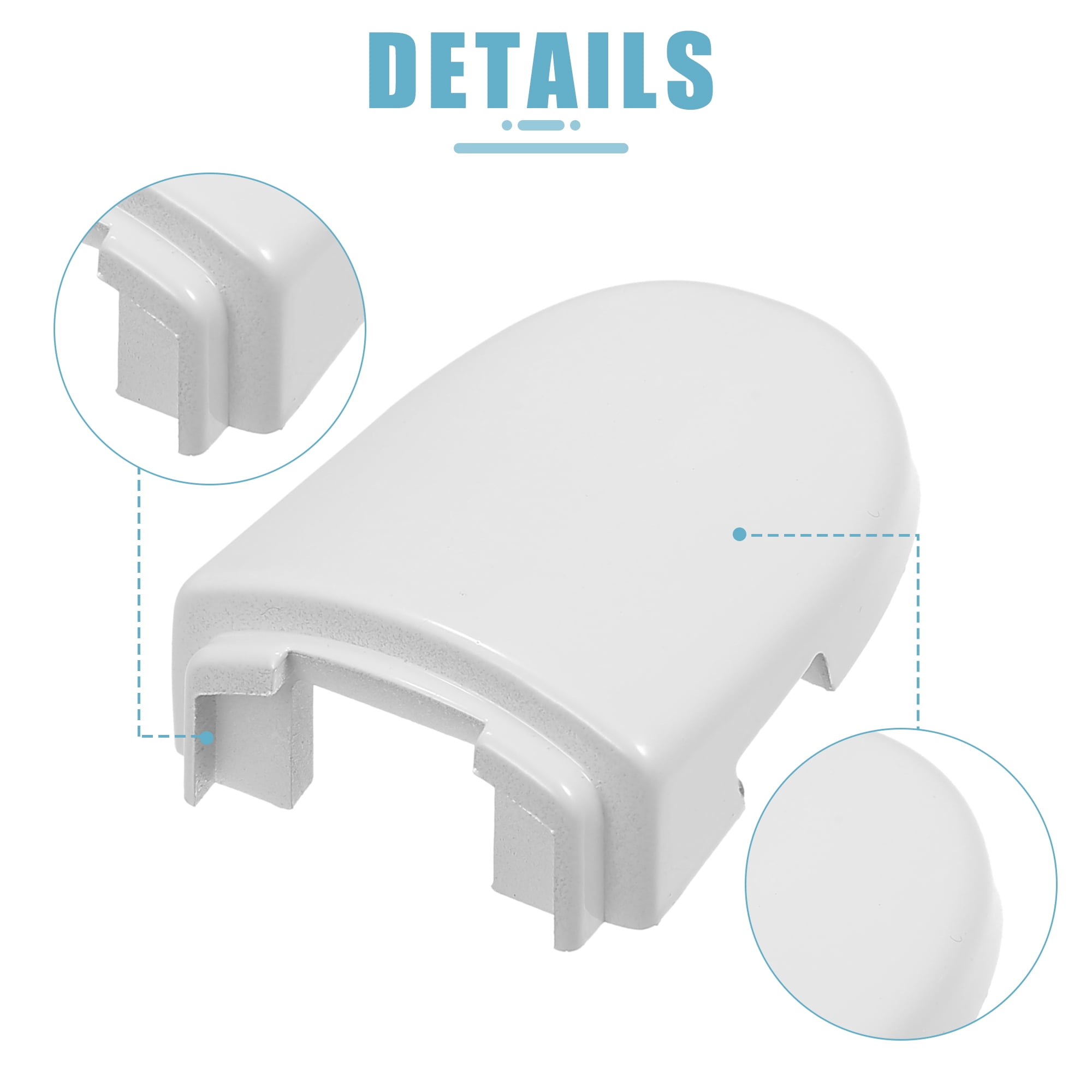 Unique Bargains Exterior Door Handle Lock Cap White for Volkswagen Beetle
